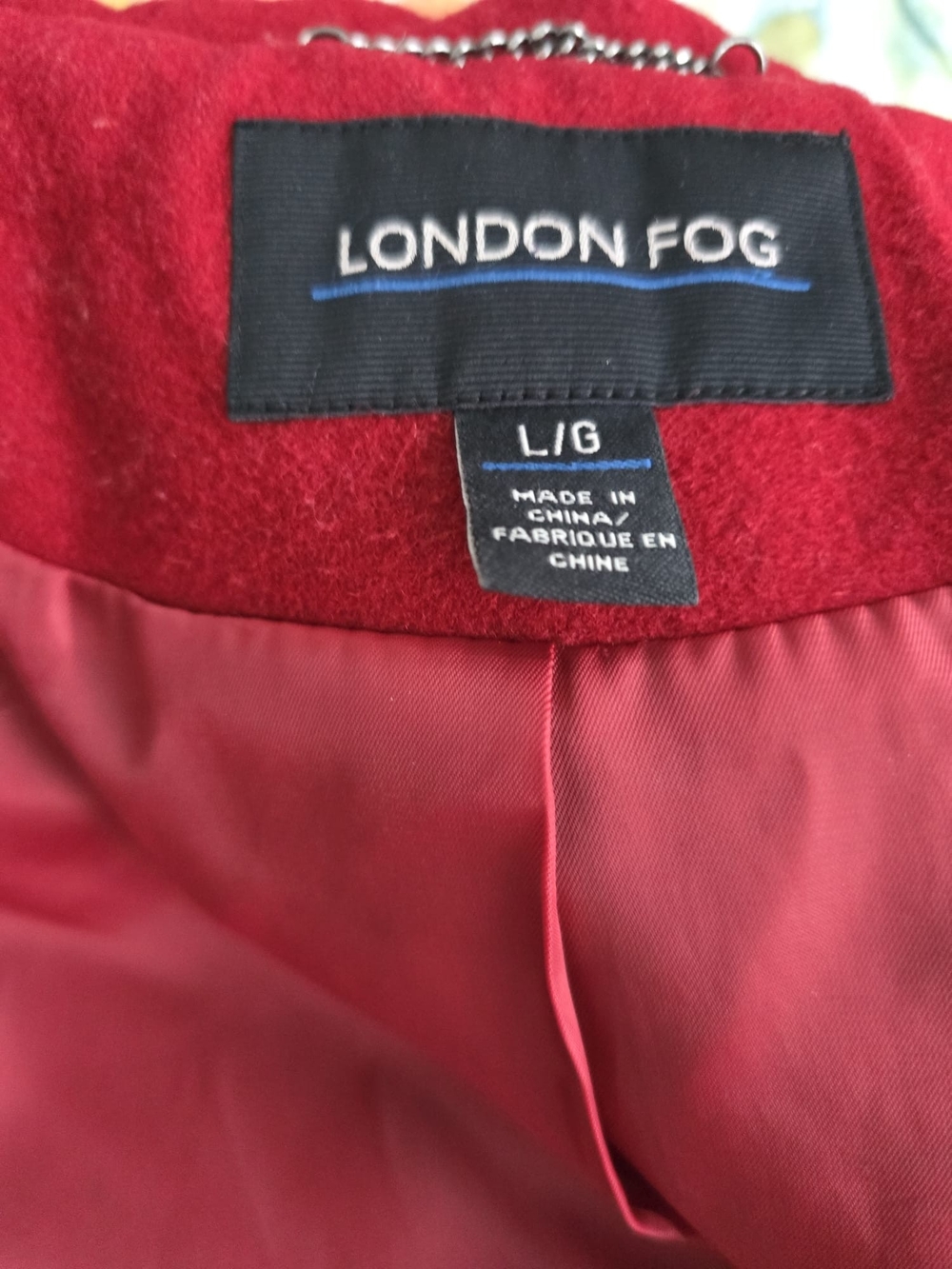 London Fog Hooded Wool Blend Duffle Coat – L - Picture 6 of 11